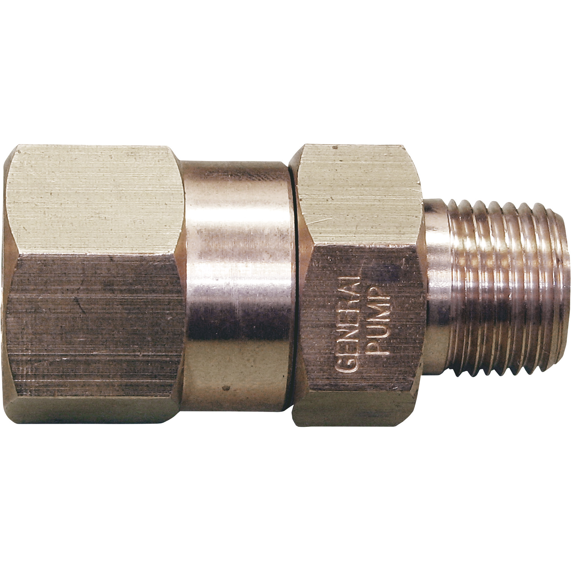 NorthStar Pressure Washer Swivel Coupler, 3/8in. NPT-M x 3/8in. NPT-F, 4000 PSI, Brass